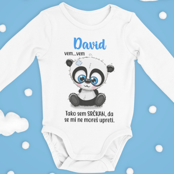 Otroški bodi - Panda, Tako Sem Srčkan [IME PO ŽELJI]