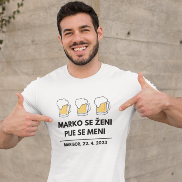 Majica - [IME PO ŽELJI] Marko Se Ženi, Pije Se Meni