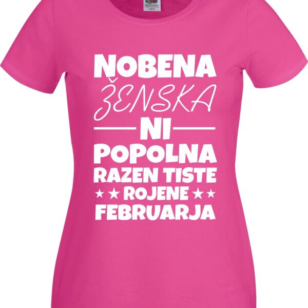 Outlet Majica Nobena Ženska Ni Popolna - FEBRUAR