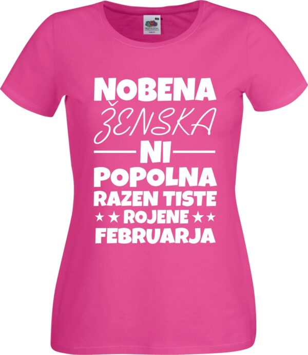 Outlet Majica Nobena Ženska Ni Popolna - FEBRUAR