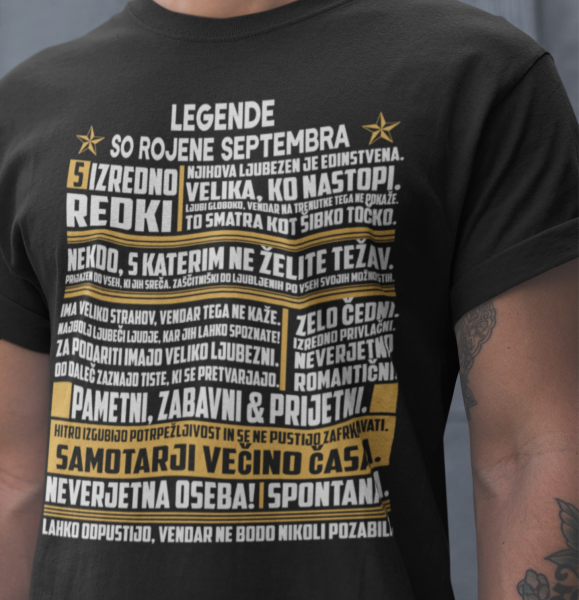 Outlet Majica Legende So Rojene - Septembra