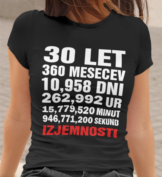 Majica 30 Let Izjemnosti