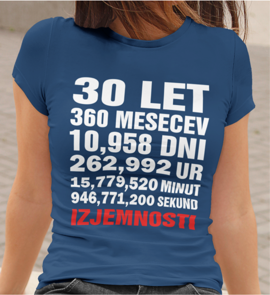 Majica 30 Let Izjemnosti