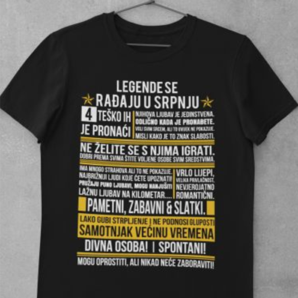 Outlet Majica Legende Se Rađaju u Srpnju