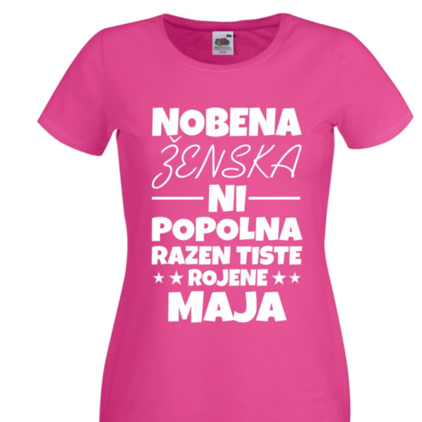 Outlet Majica Nobena Ženska Ni Popolna - MAJ