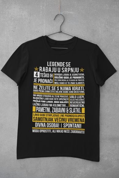 Majica Legende Se Rađaju u Srpnju