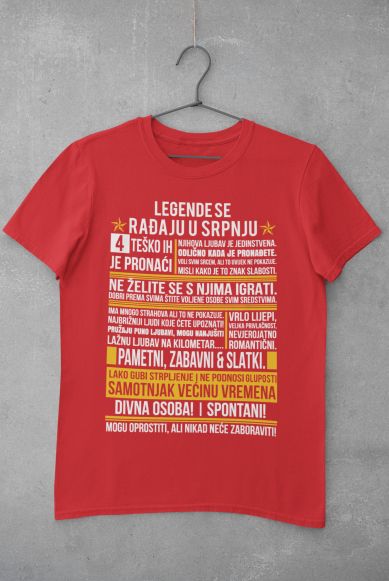 Majica Legende Se Rađaju u Srpnju