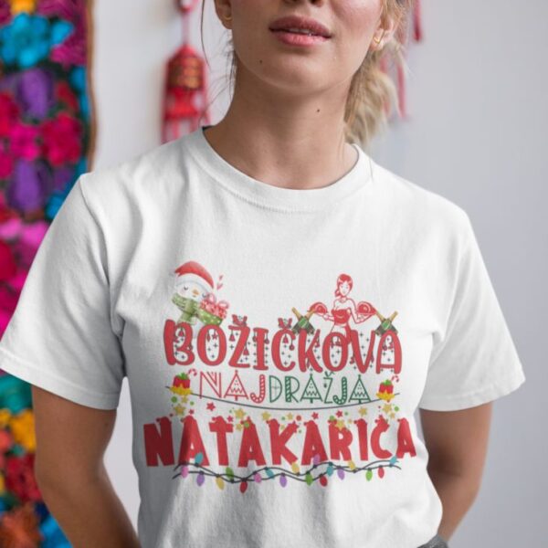 Majica Božičkova Najdražja Natakarica