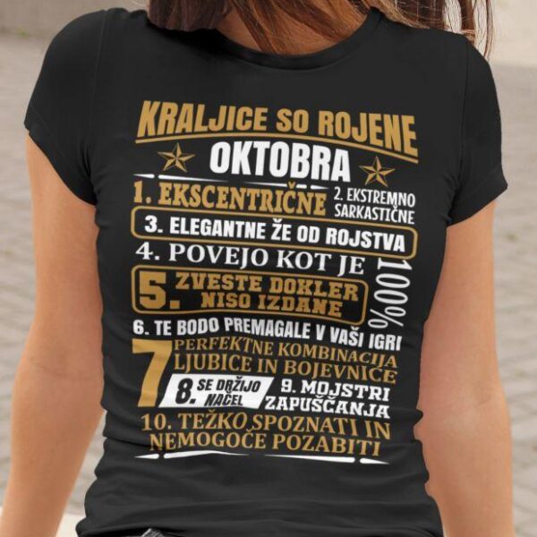 Outlet Majica Kraljice So Rojene Oktobra