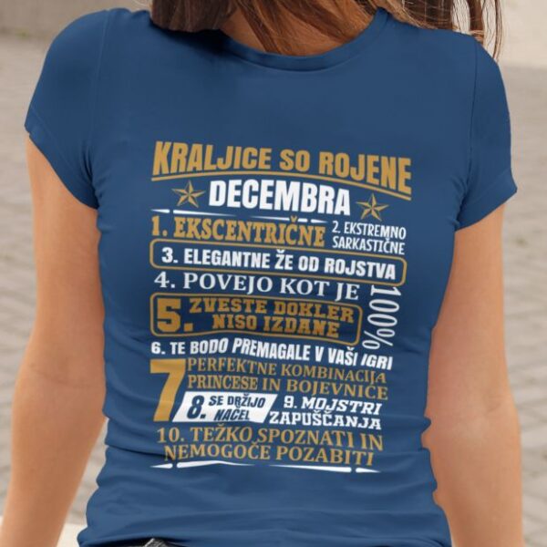 Majica Kraljice So Rojene Decembra