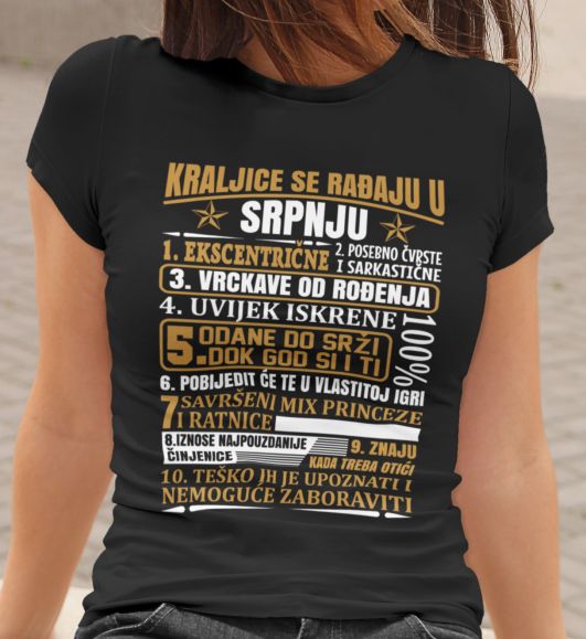 Majica Kraljice Se Rađaju u Srpnju