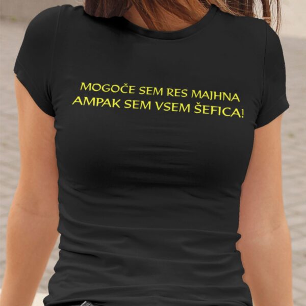 Majica - Mogoče sem res majhna ampak sem vsem šefica