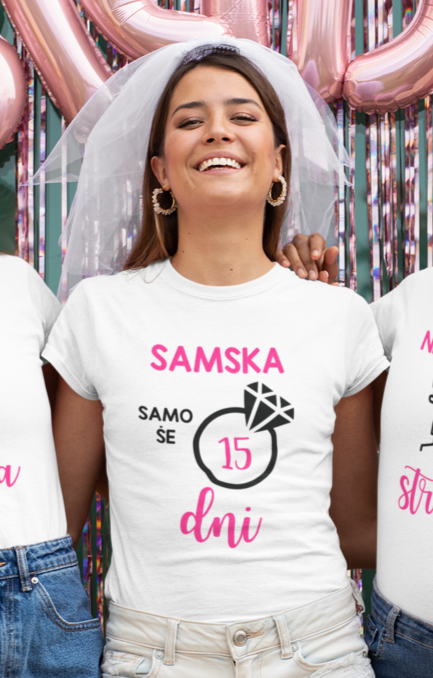 nevestinastrazavector_samskasamosedni_8e515d91-0905-4dbd-a942-e16f3bb1b3e4.png Majica Za Nevesto - Samska Samo Še 15 dni
