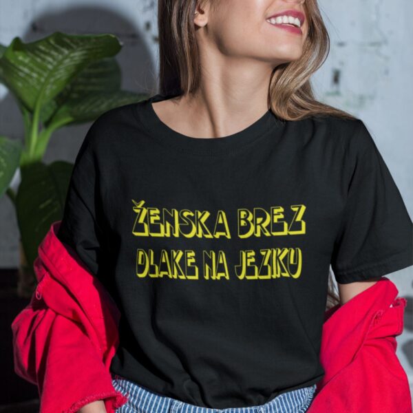 Majica - Ženska brez dlake na jeziku