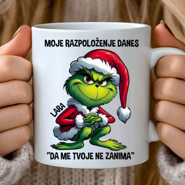 Skodelica Grinch Moje Razpoloženje + IME