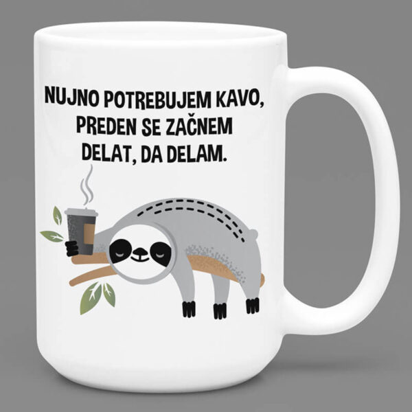 Skodelica Nujno Potrebuj Kavo, Preden Se Začnem Delat, Da Delam