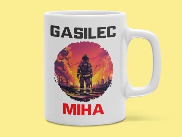 Skodelica – Gasilec [opcija z imenom!]